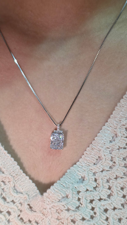 Radiant Cut Pendant Set