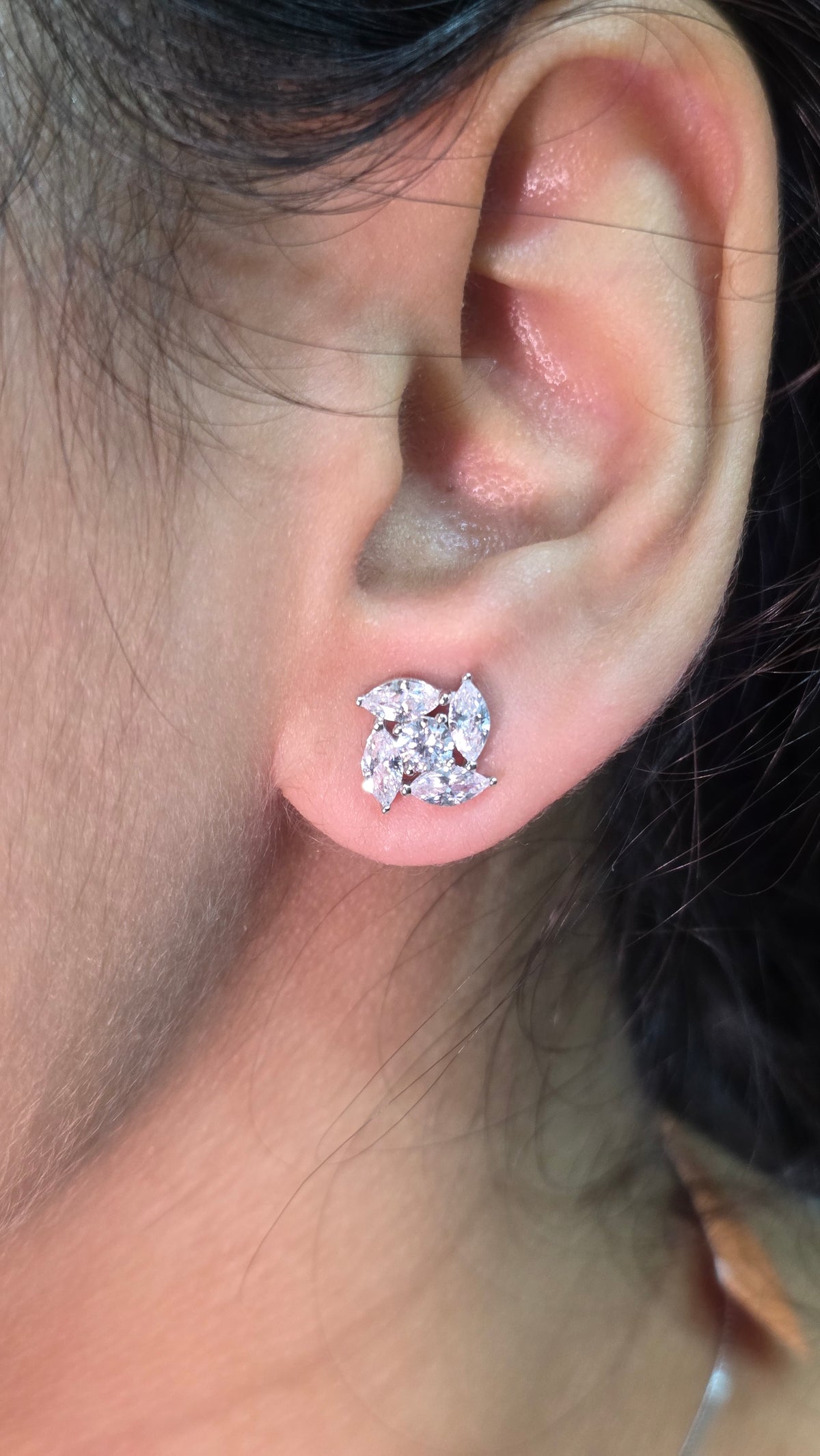 Diamond Pinwheel Pendant Set