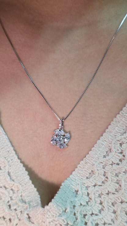 Diamond Pinwheel Pendant Set