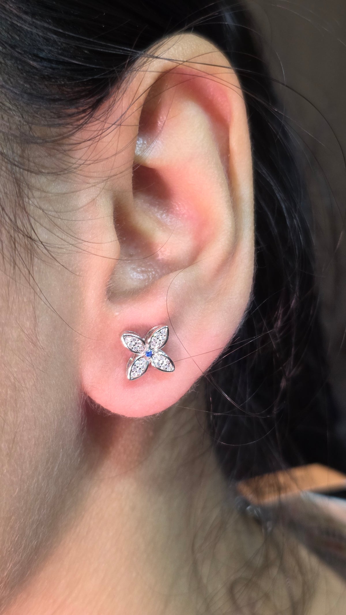 Diamond Clover Pendant Set