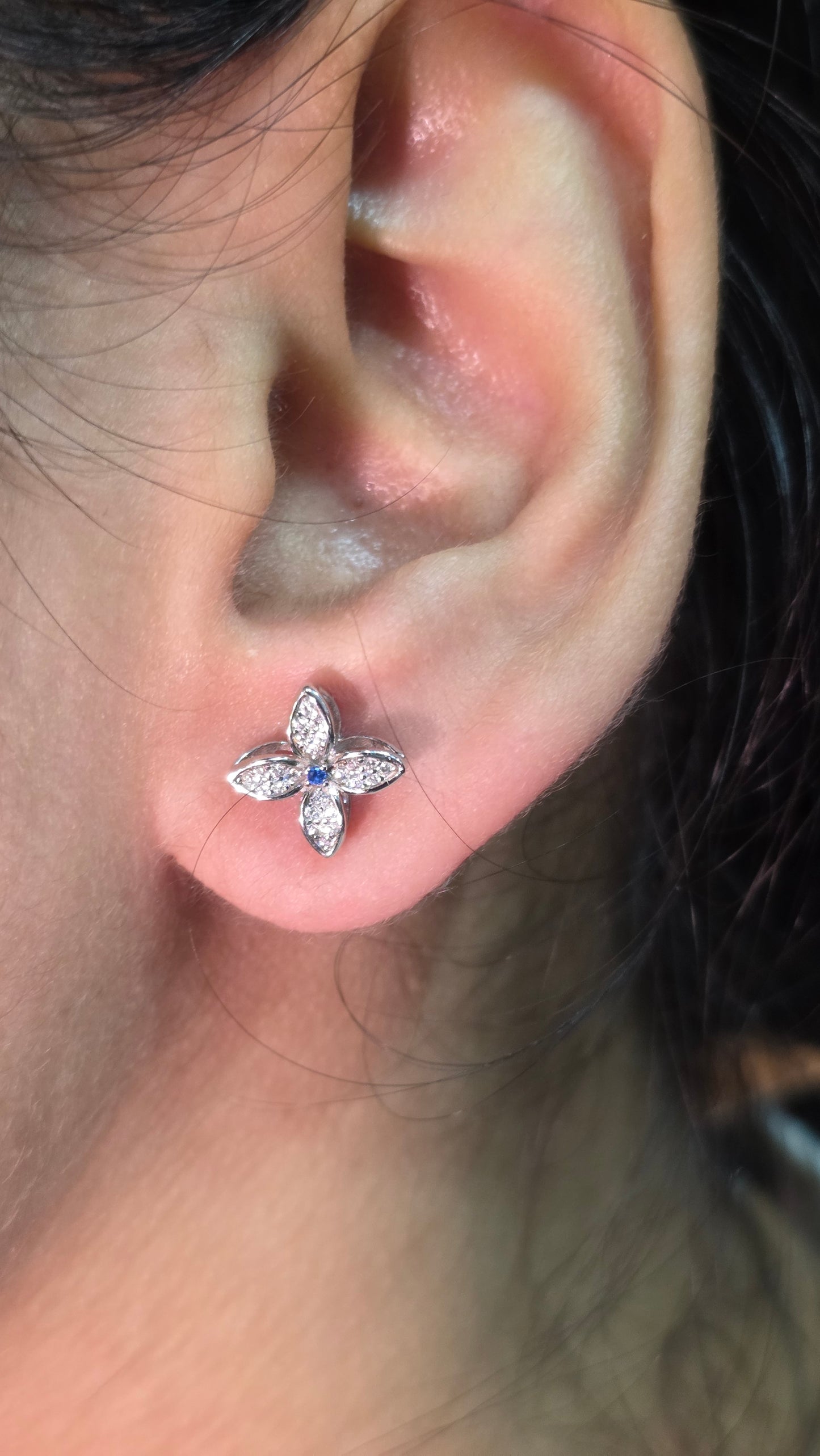 Diamond Clover Pendant Set