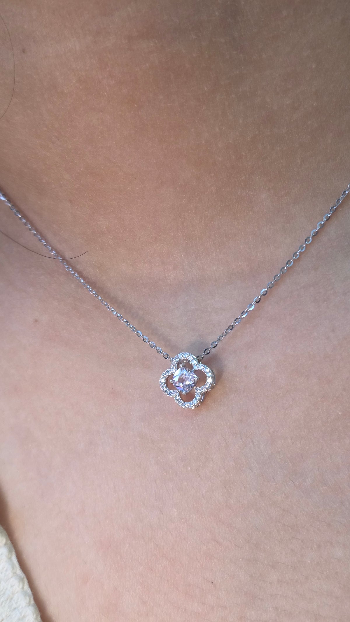 Azure Bloom Pendant Chain