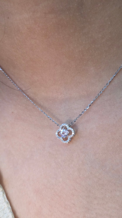Azure Bloom Pendant Chain