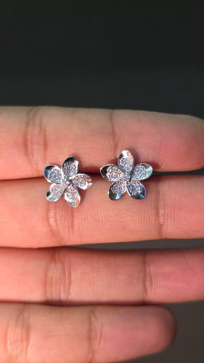 Diamond Flower Pendant Set