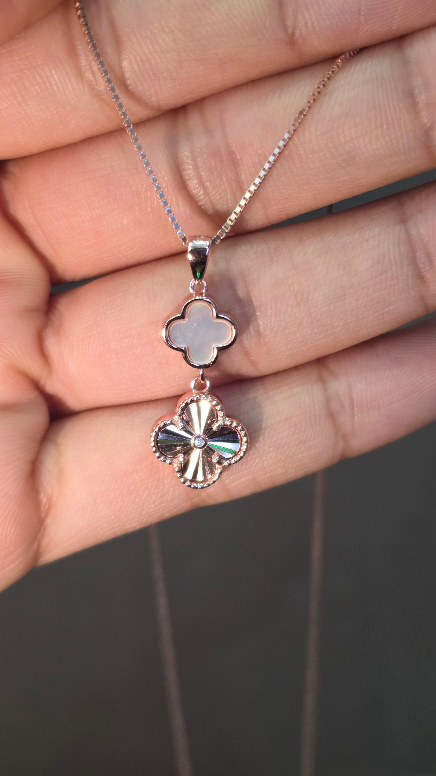 Cut-Metal Floral Pendent set