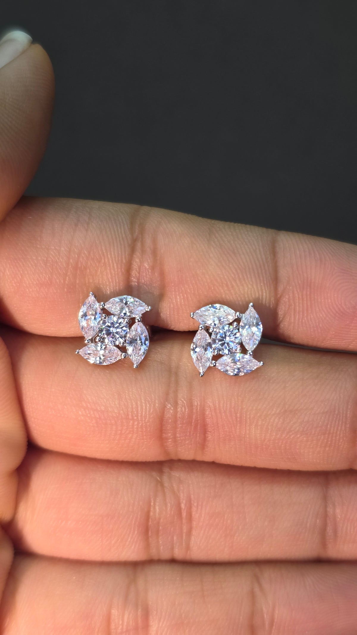 Diamond Pinwheel Pendant Set