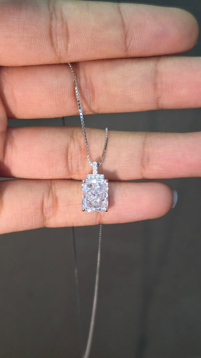 Radiant Cut Pendant Set