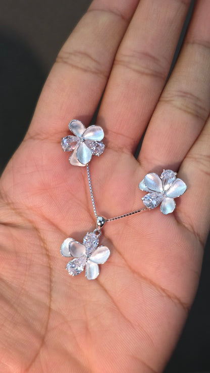 Crystal Petal Pendat set
