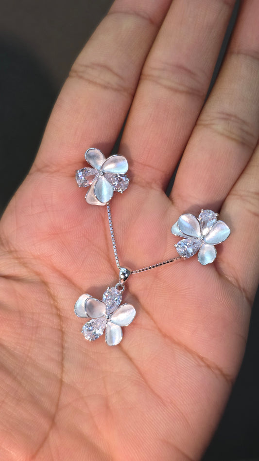 Crystal Petal Pendat set