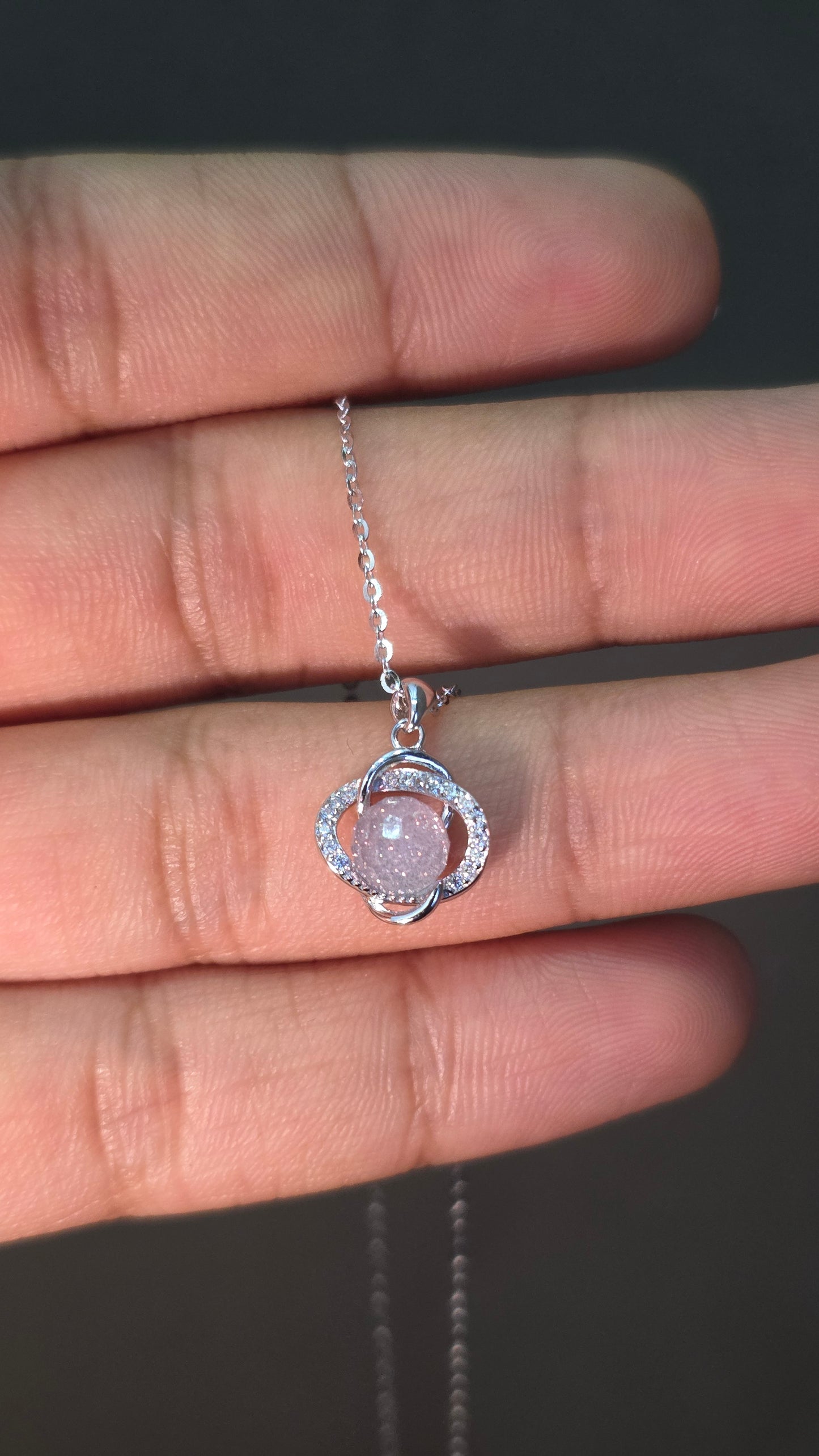 Rosé Orbit Pendant Set