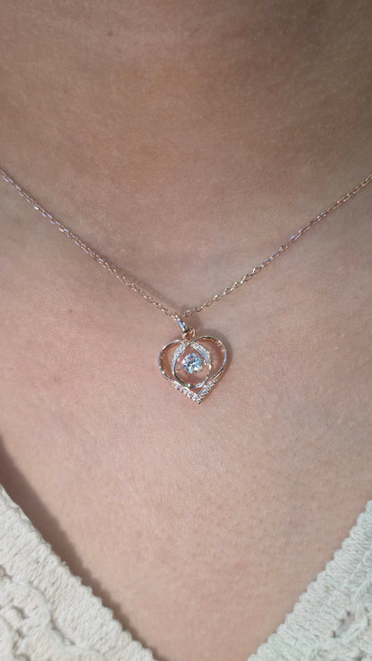 Bloom Heart Pendant Chain