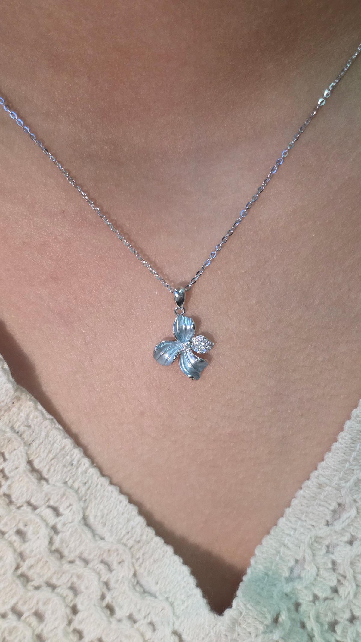 Bleu Butterfly Pendant Chain