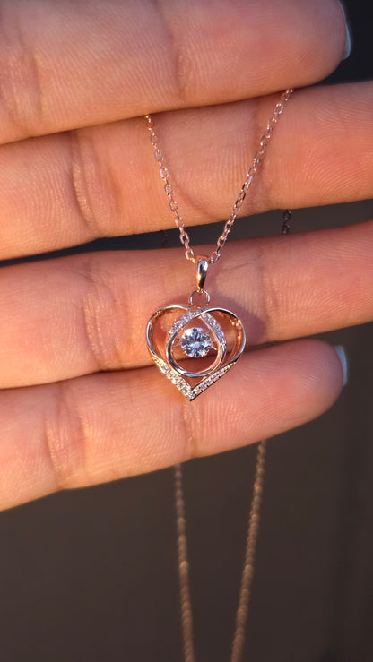 Bloom Heart Pendant Chain