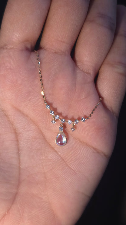 Celeste Pearl Drop Pendant Chain