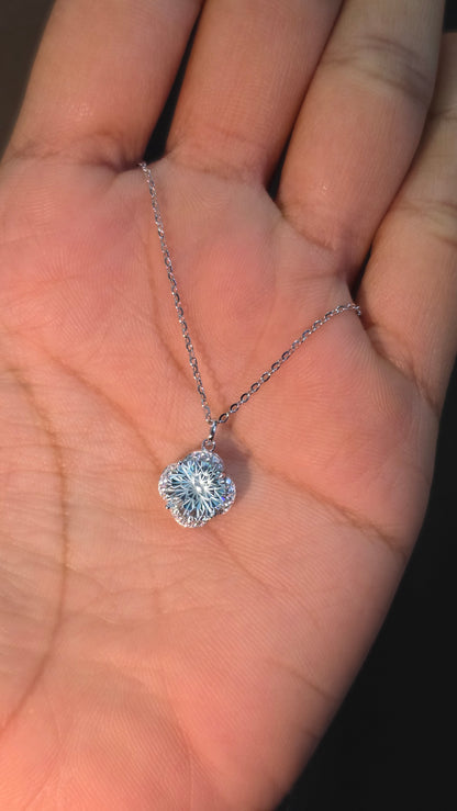 Azure Bloom Pendant Chain