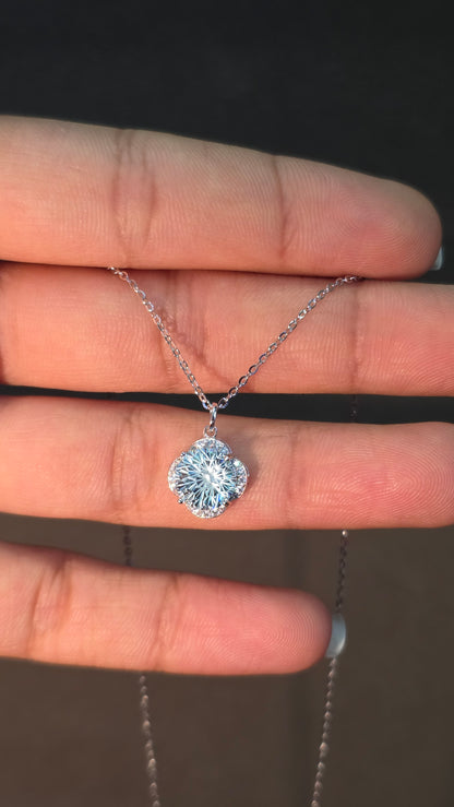 Azure Bloom Pendant Chain