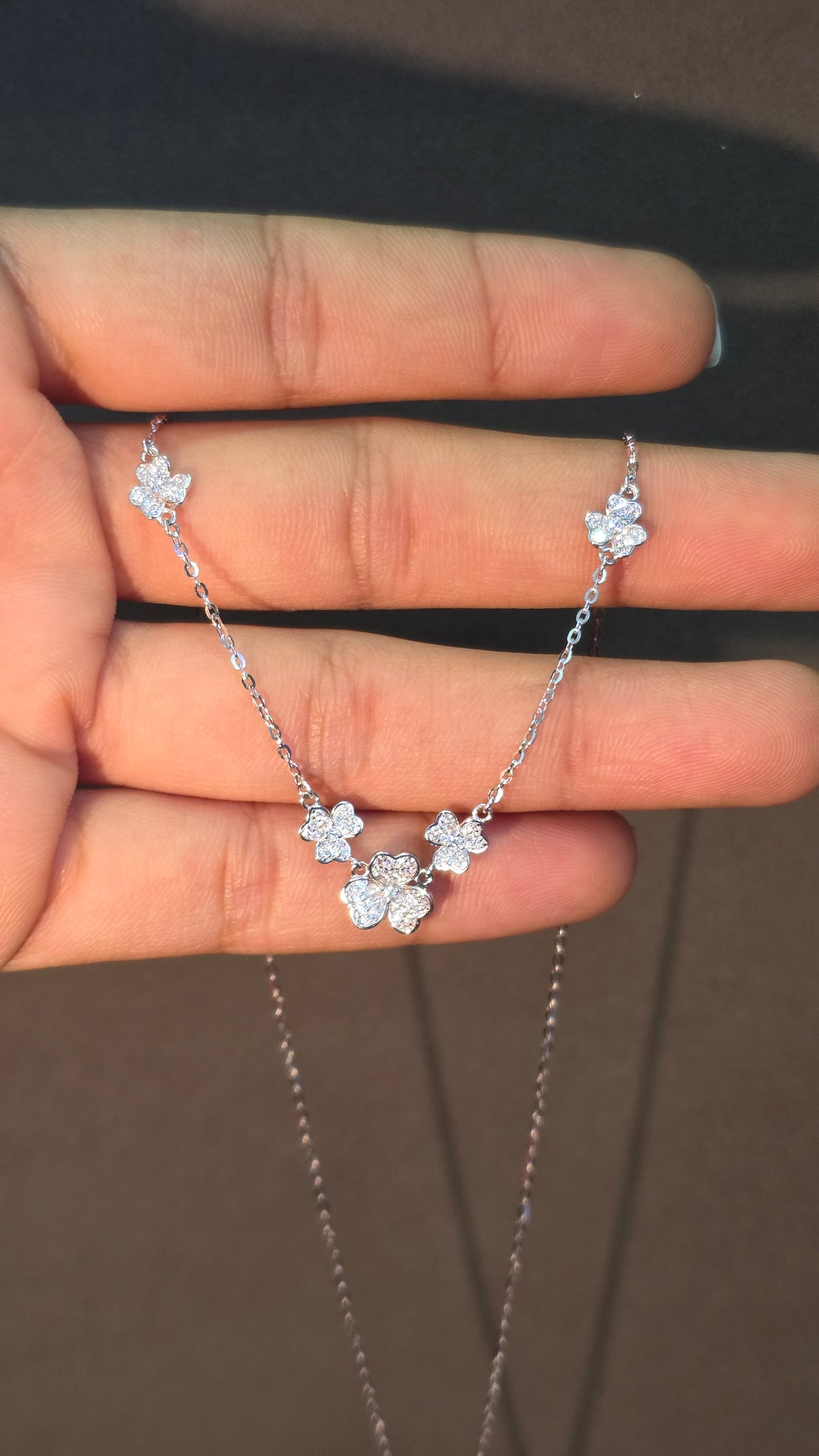 Clover Station Necklace