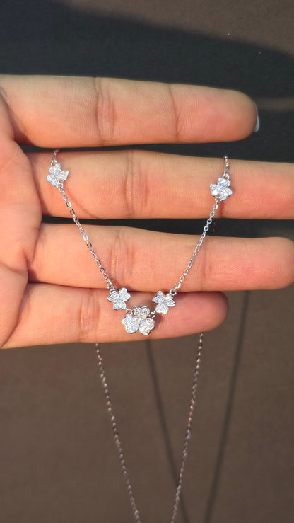 Clover Station Necklace