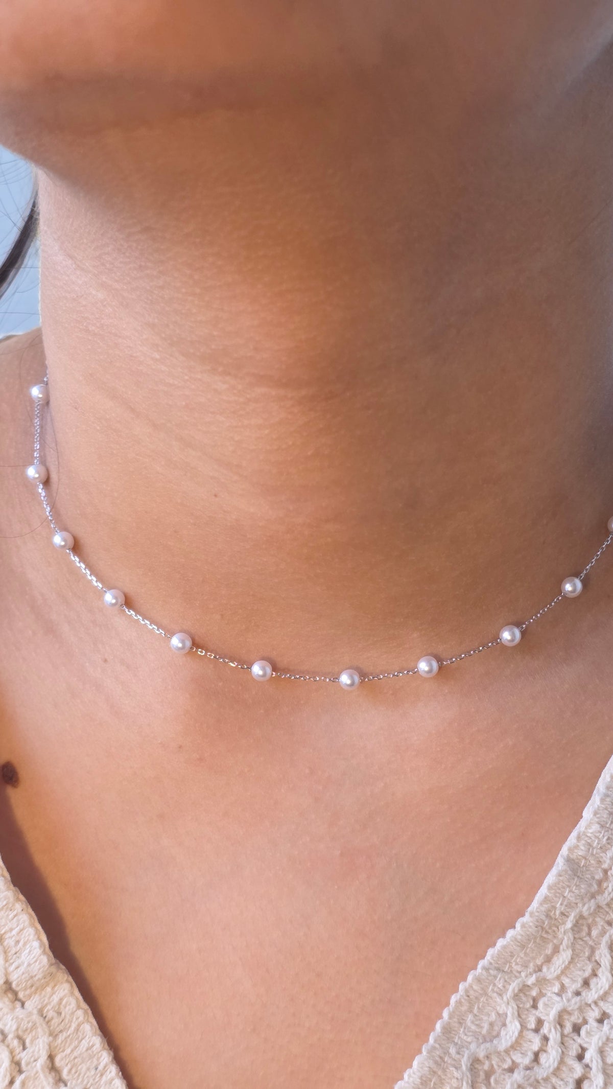 Pearl Station Pendant Chain