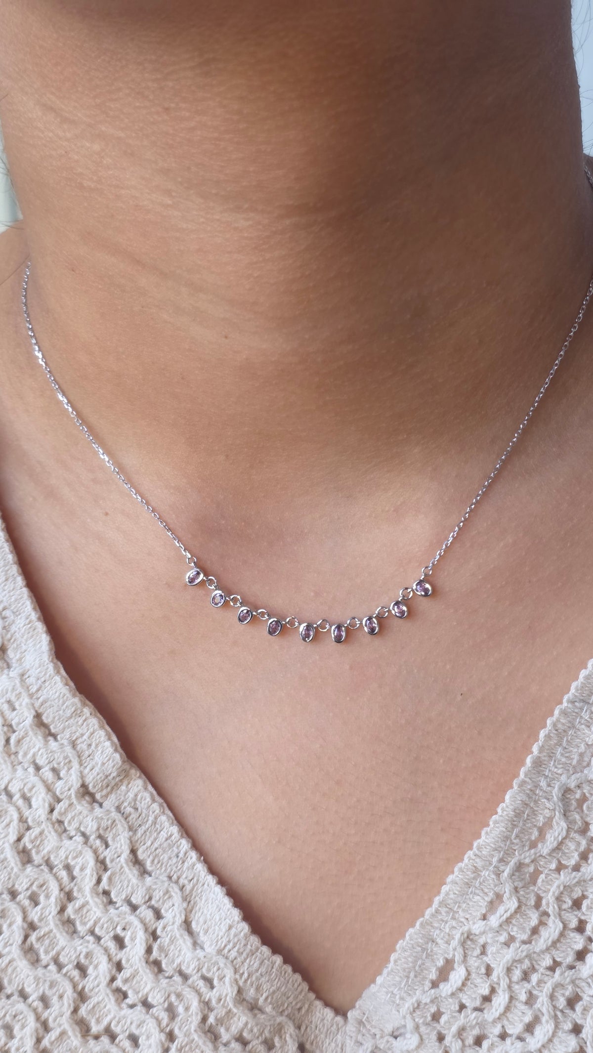 Viola Station Necklace