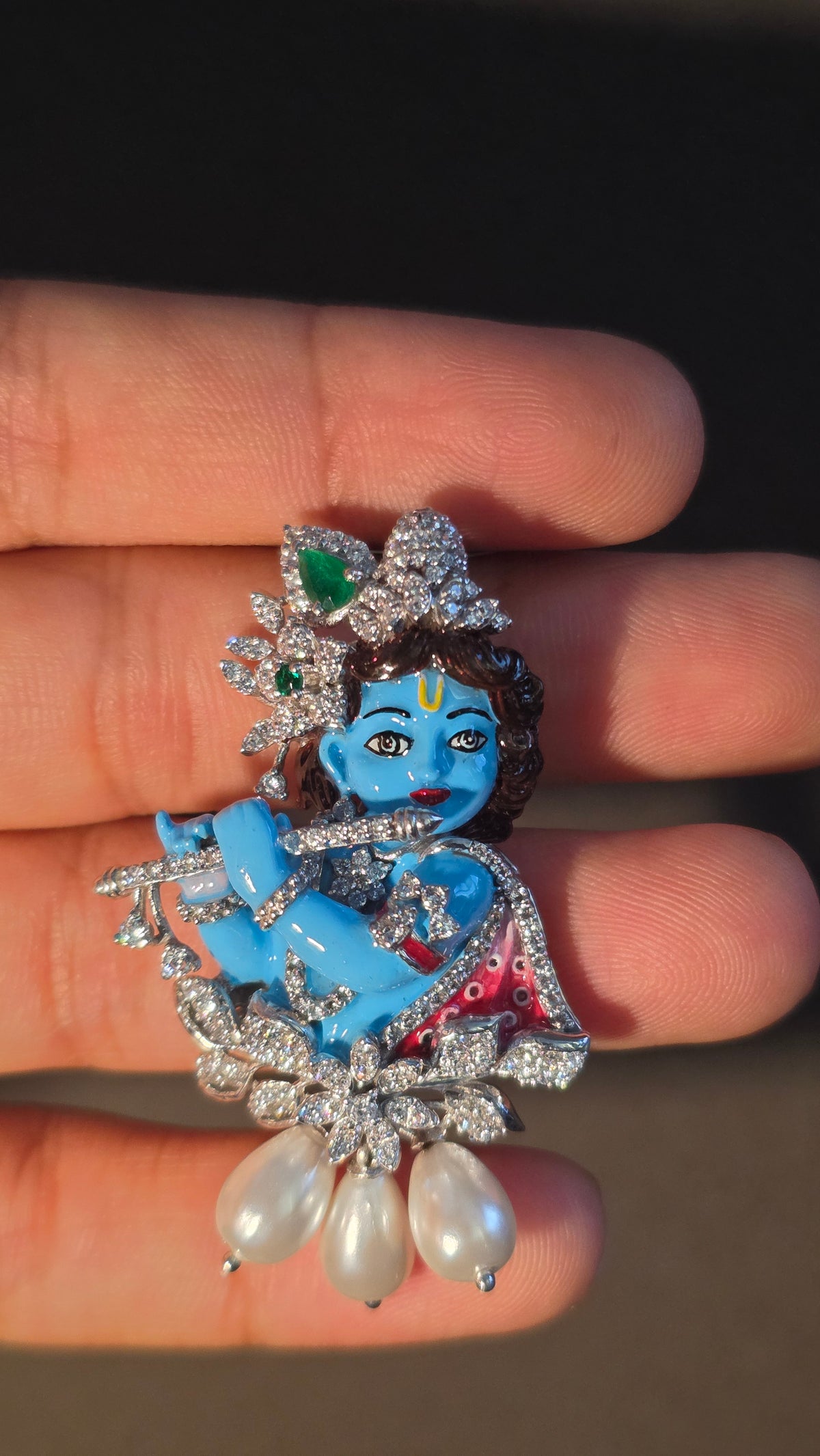 Bal Krishna Pearl Pendant