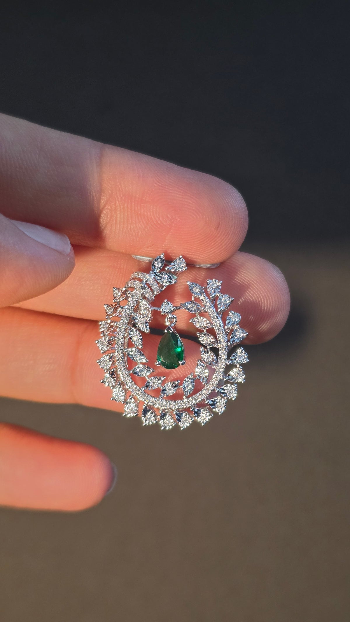 Pear-cut Emerald