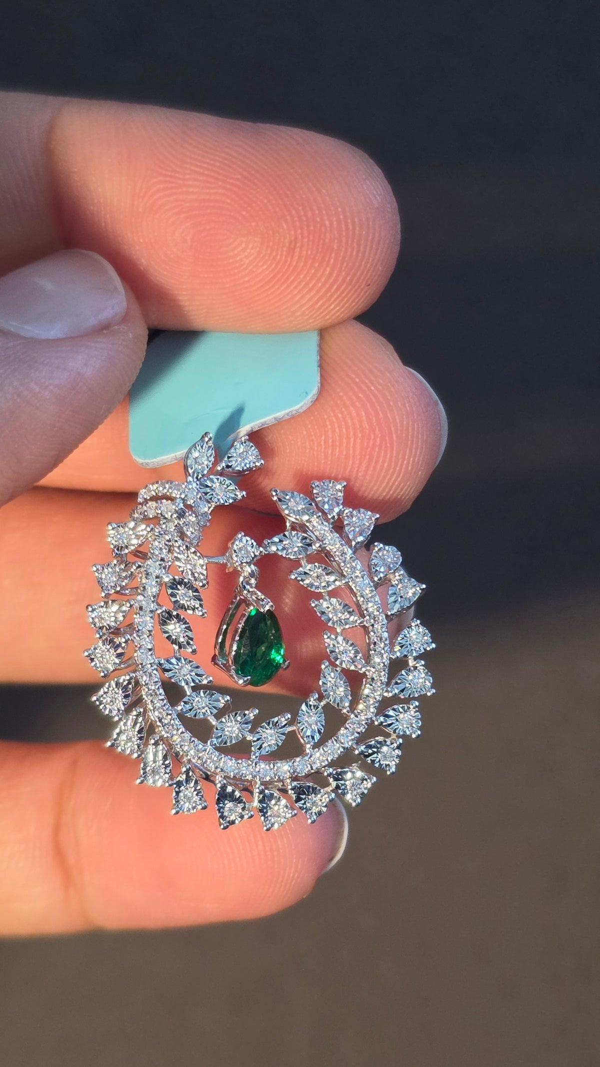Pear-cut Emerald