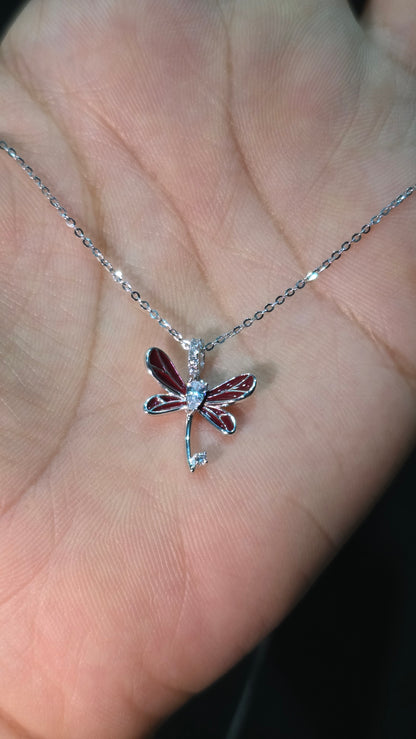 Rouge Dragonfly Pendant Chain