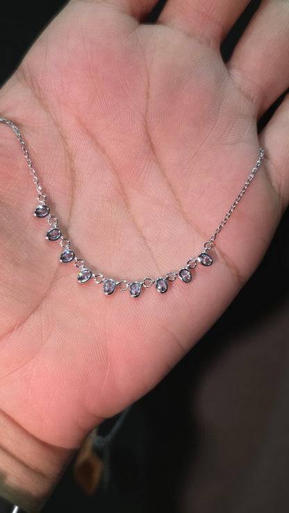 Viola Station Necklace