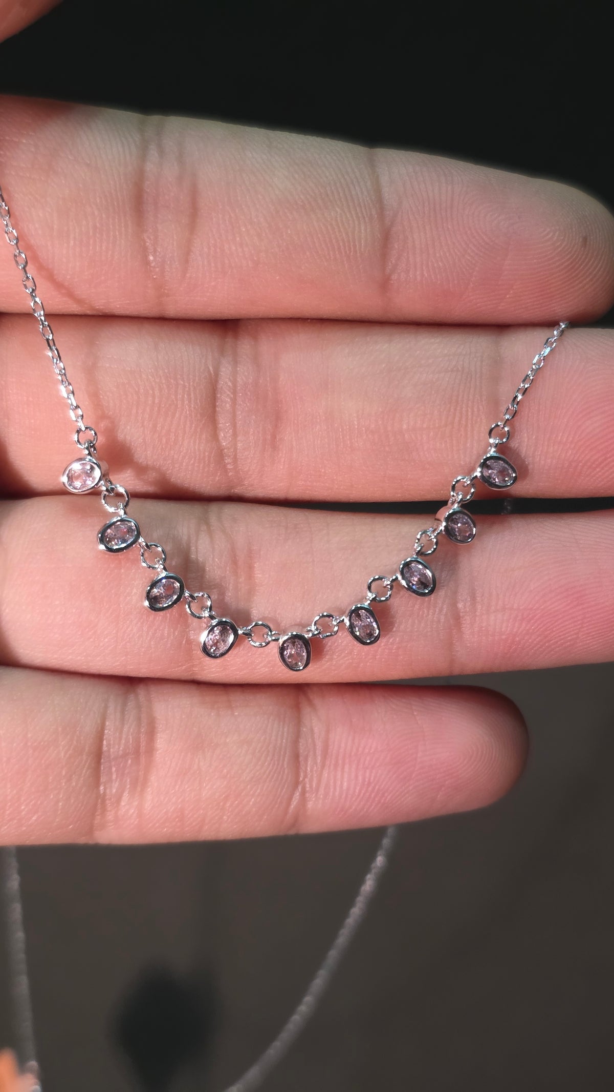 Viola Station Necklace