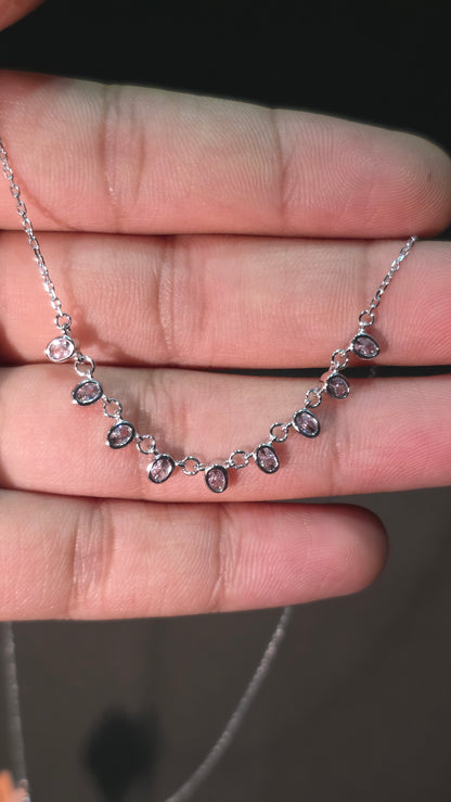 Viola Station Necklace
