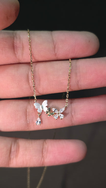 Flutter Duo Pendant Chain