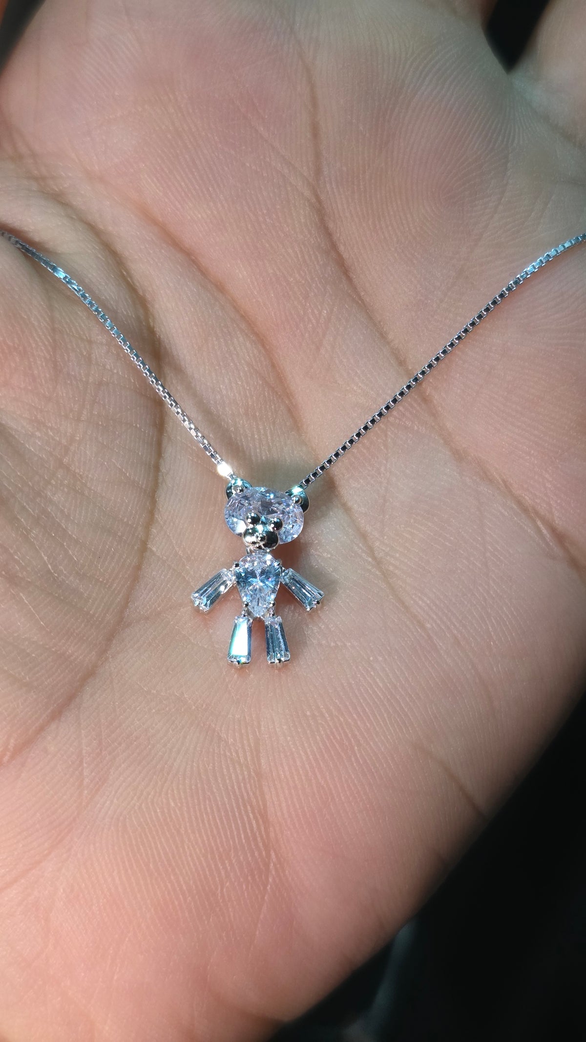 Teddy Bear Pendant Chain