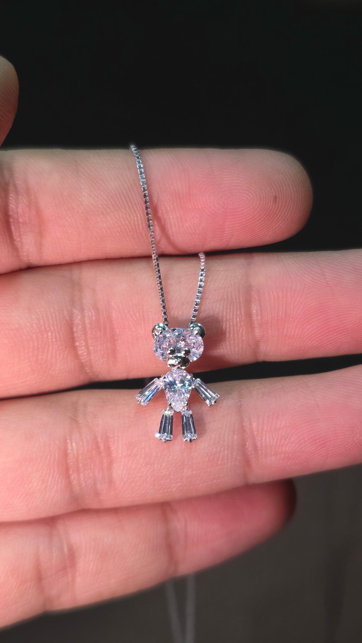 Teddy Bear Pendant Chain