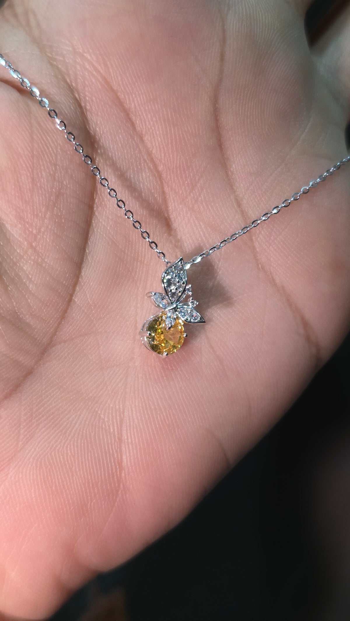 Soleil Butterfly Pendant Chain