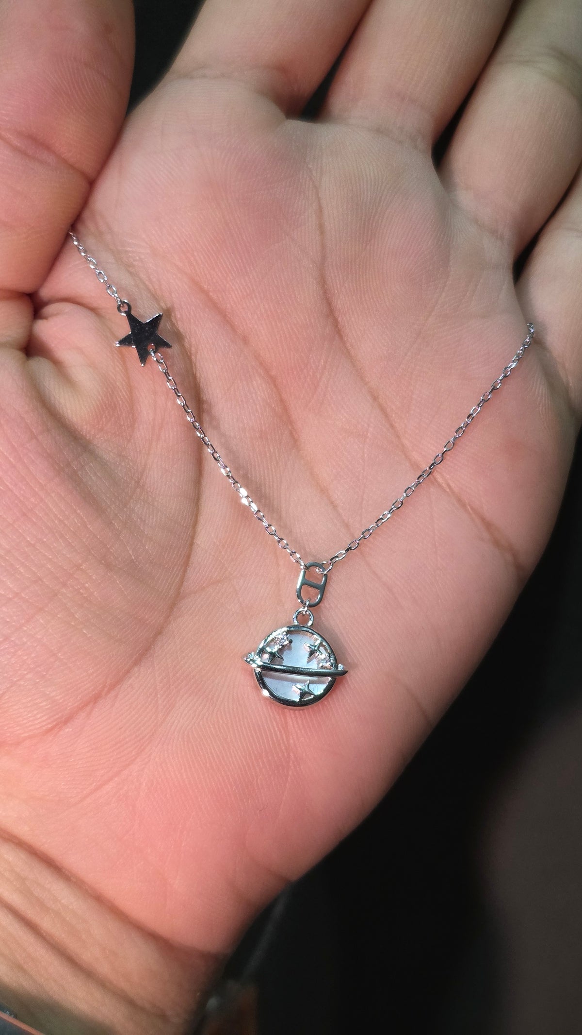 Saturn Star Pendant Chain