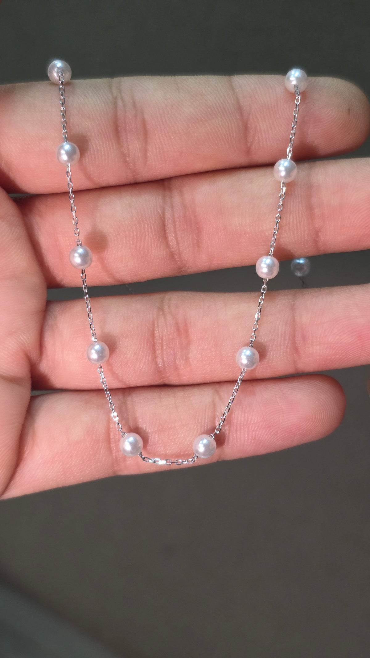 Pearl Station Pendant Chain