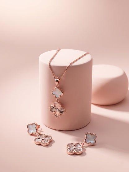 Cut-Metal Floral Pendent set