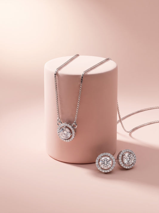 Brilliant Round Pendat set