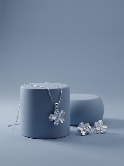 Crystal Petal Pendat set