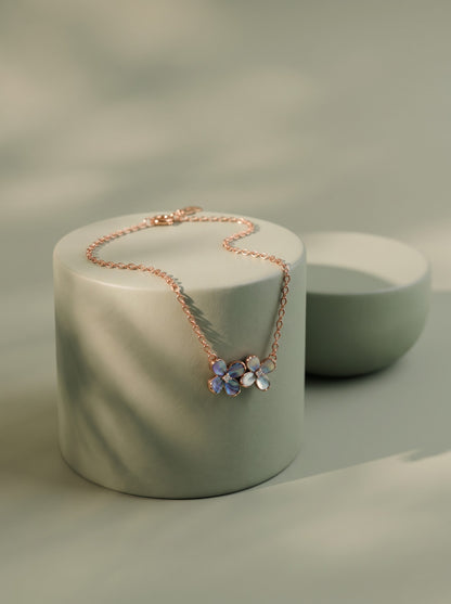 Duo Blossom Pendant Chain