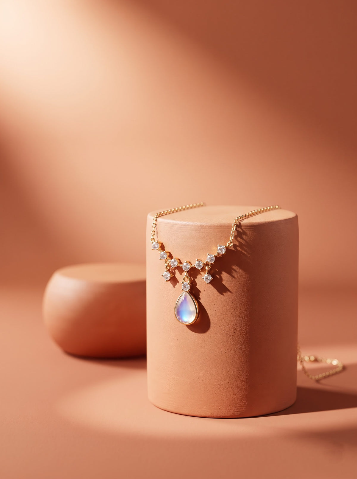 Celeste Pearl Drop Pendant Chain