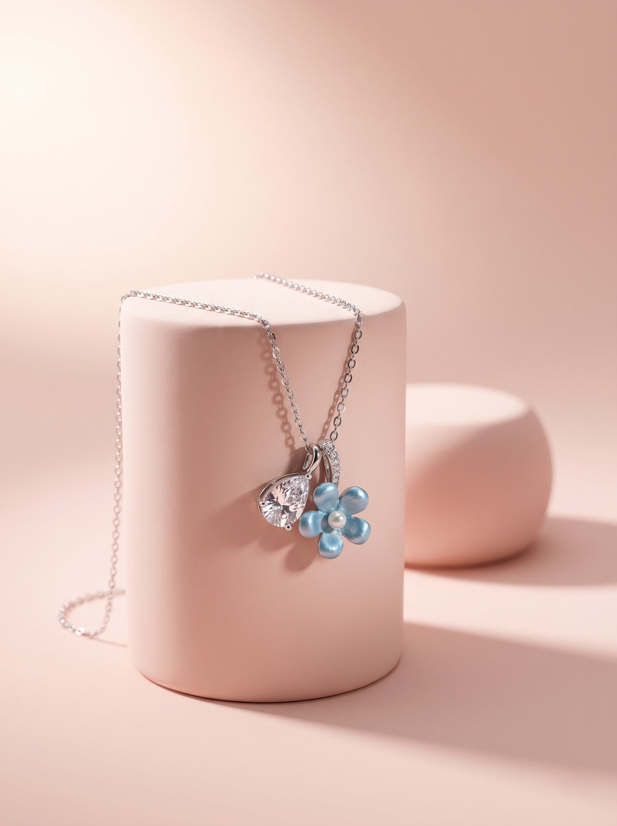 Crystal Bloom Pendant Chain