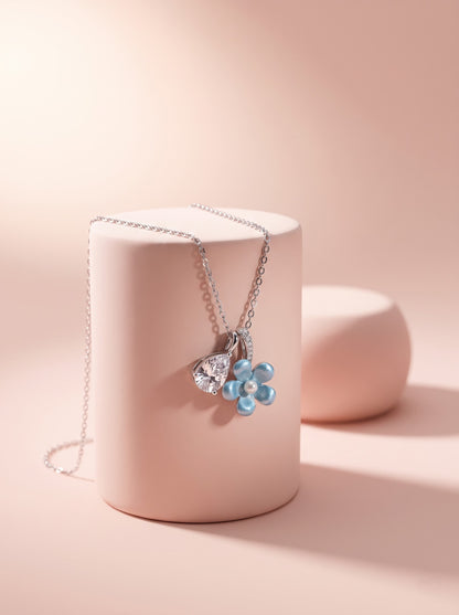 Crystal Bloom Pendant Chain