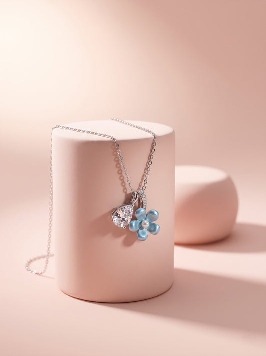 Crystal Bloom Pendant Chain
