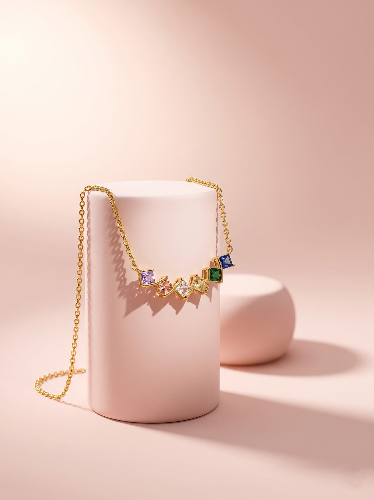 Rainbow Bar Necklace