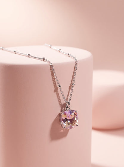 Aurora Cushion Pendant Chain