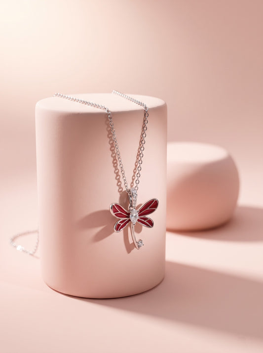 Rouge Dragonfly Pendant Chain