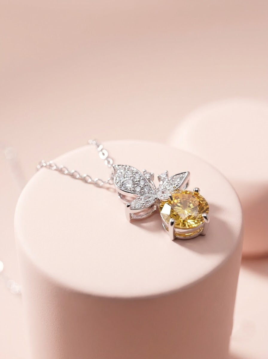 Soleil Butterfly Pendant Chain