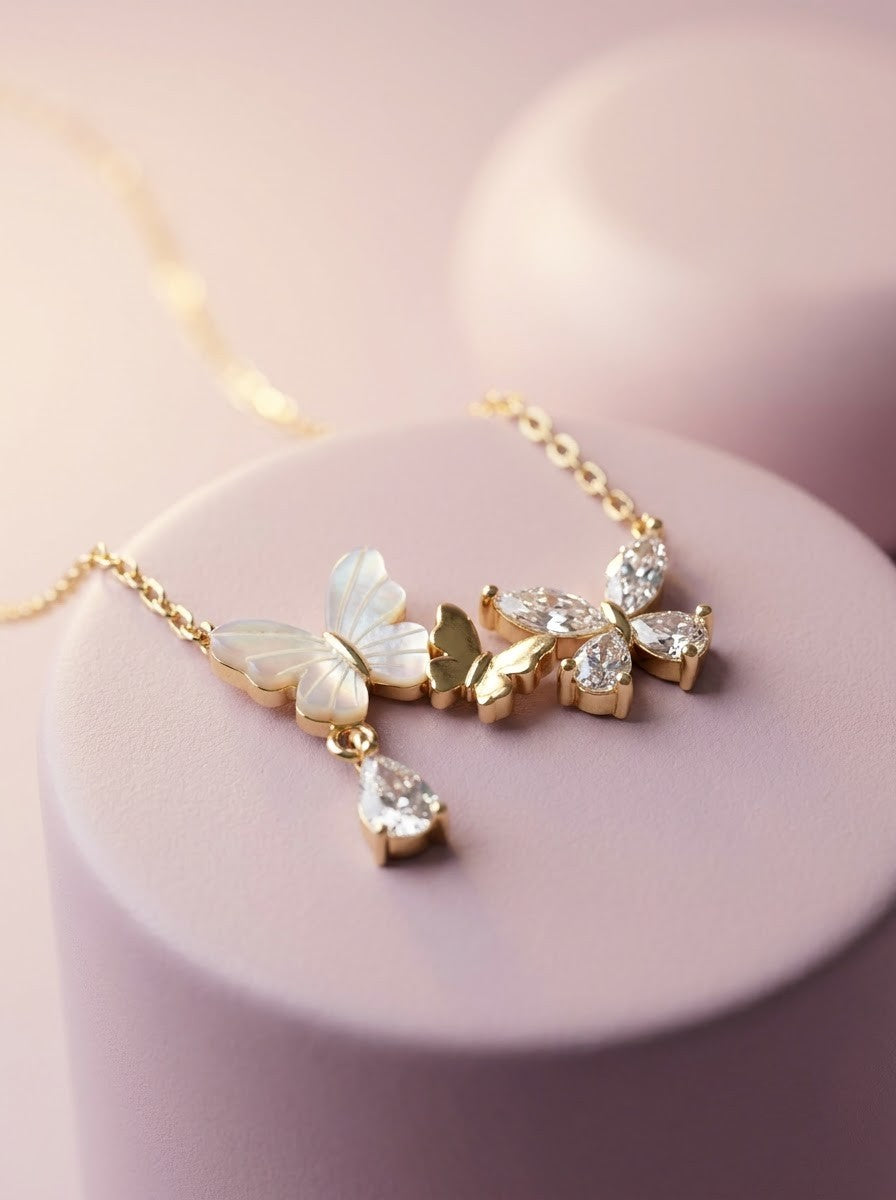 Flutter Duo Pendant Chain
